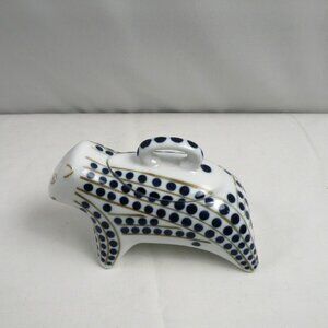 Sargadelos porcelain bear figurine dish